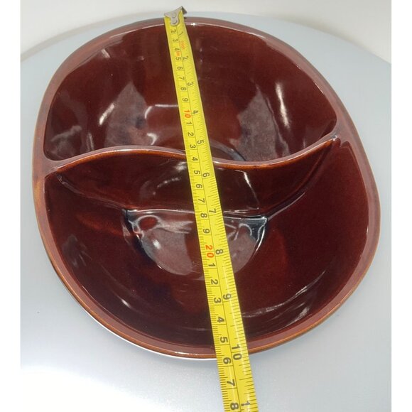 VTG MCM Divided Serving Mar-crest Stone-Proof Ovenware Made in USA Oven Safe - Picture 9 of 11